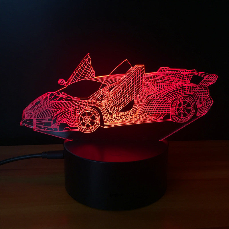 Lamborghini 3d gece ışığı