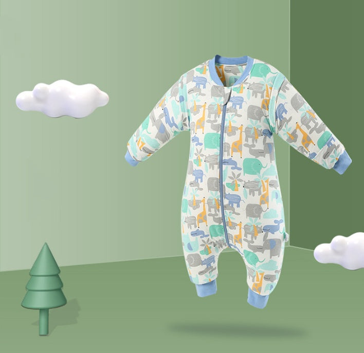 Baby sleepsacks tegneserie mønster baby sovepose vognsekk for nyfødt delt ben