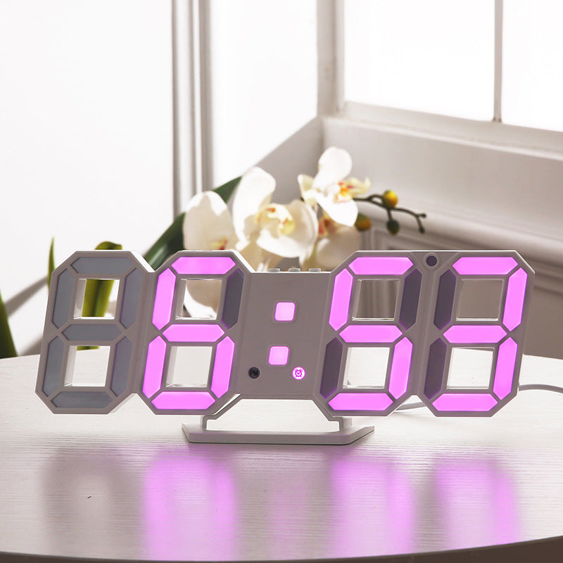 3D светодиодные настенные цифровые часы