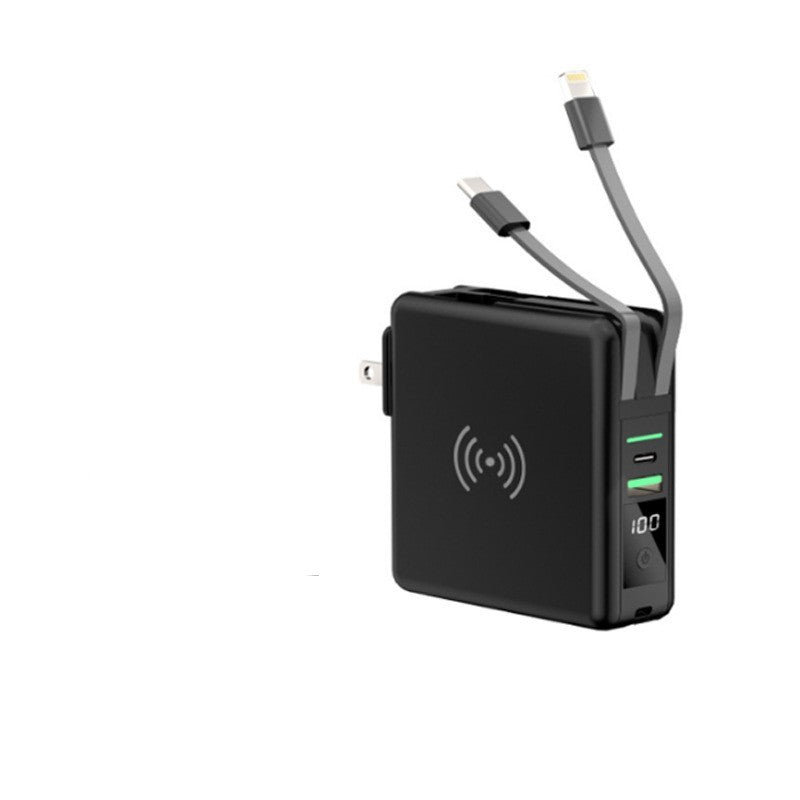 Power Bank With Built-in Cable Plug