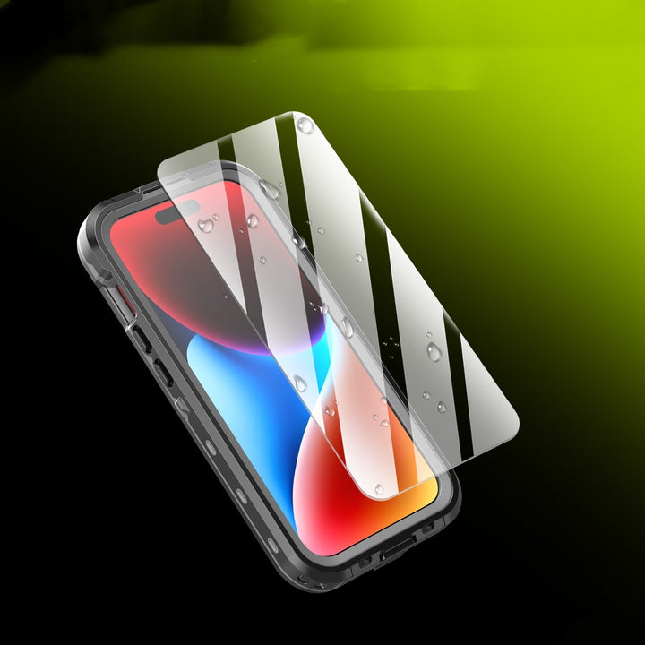 Coupe de téléphone imperméable Chargeur sans fil magnétique transparent tout compris