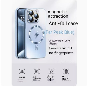 Carcasă telefonică nouă aspirație magnetică din sticlă înghețată 13