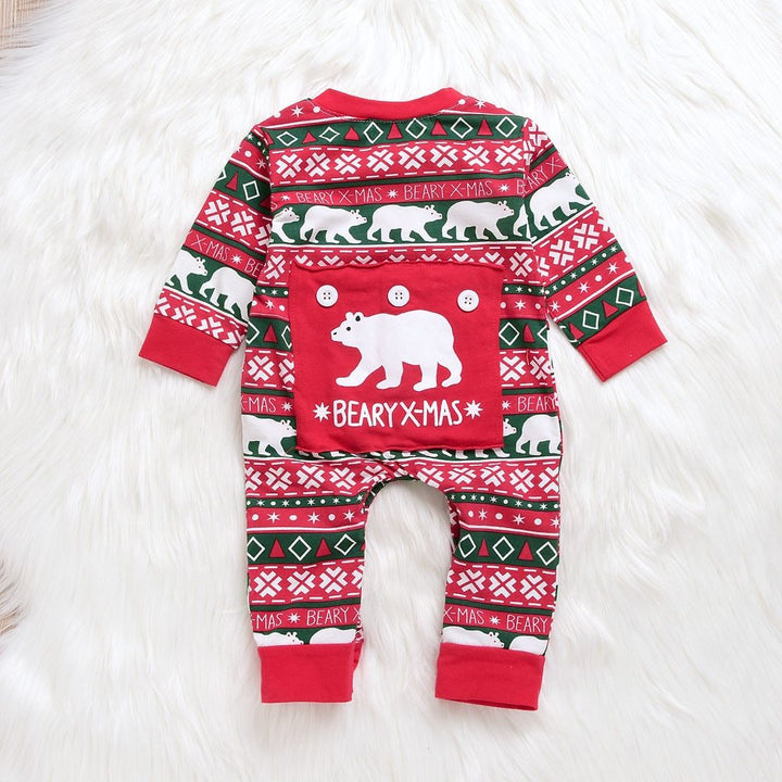 Bebek Bebek Erkek Kızlar Noel Santa Noel Mektubu Ekose Romper Tulum Kıyafetleri Bebek Giysileri Kış giysileri