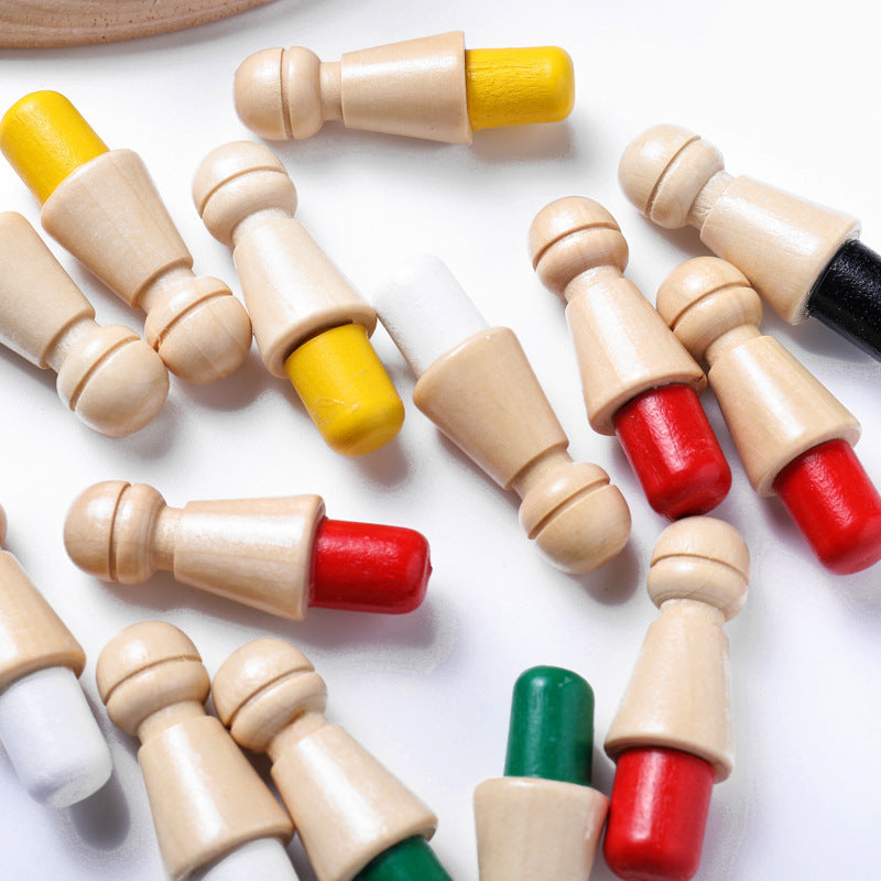 Детские деревянные образовательные игрушки для памяти шахматы для детей раннего образования