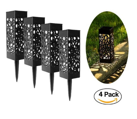 Lampe à pelouse des lumières de la voie de jardin solaire pour la lanterne de jardin décoration de chemin extérieur lumière sans fil imperméable lampe solaire à LED nocturne