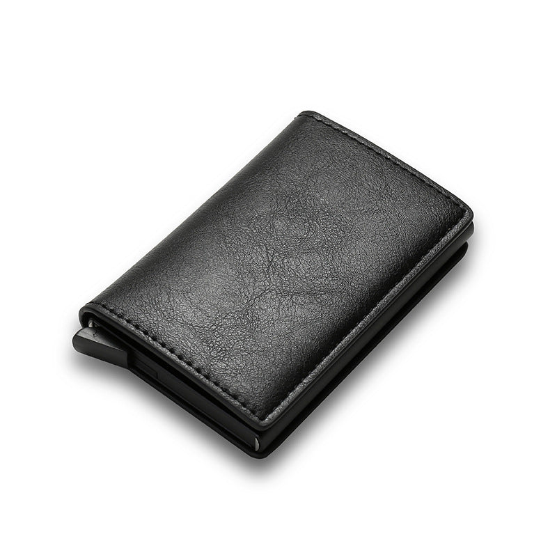 Aleación de aluminio de billetera para hombres de fibra de carbono RFID