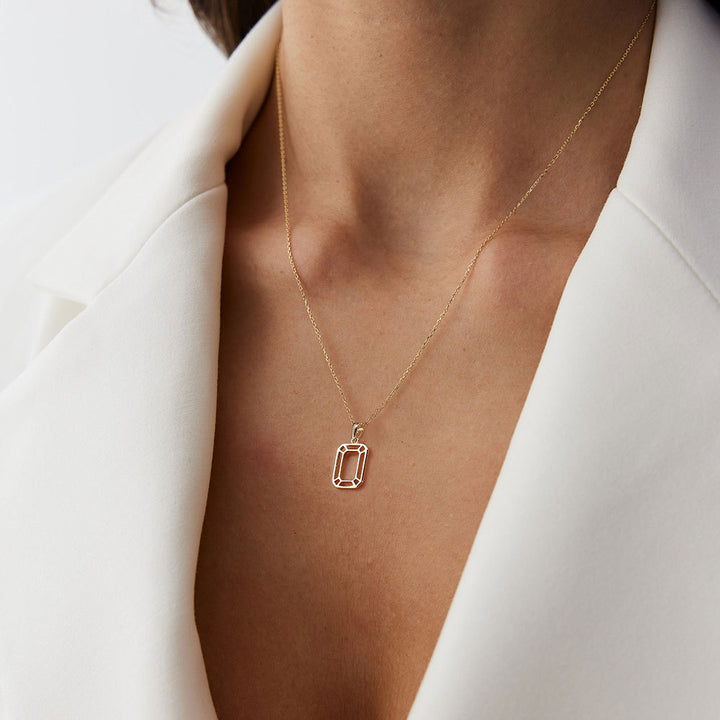 Mode einfache geometrische hängende Frauen Halskette