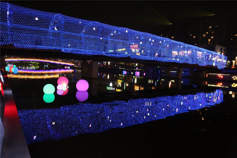 Noel Led Işıklar Dize Işıkları Açık su geçirmez Fishnet Işıkları Yıldızlarla Dolu Kaldırılmış Tatil Işıkları Düğün İns Dekoratif Işıklar