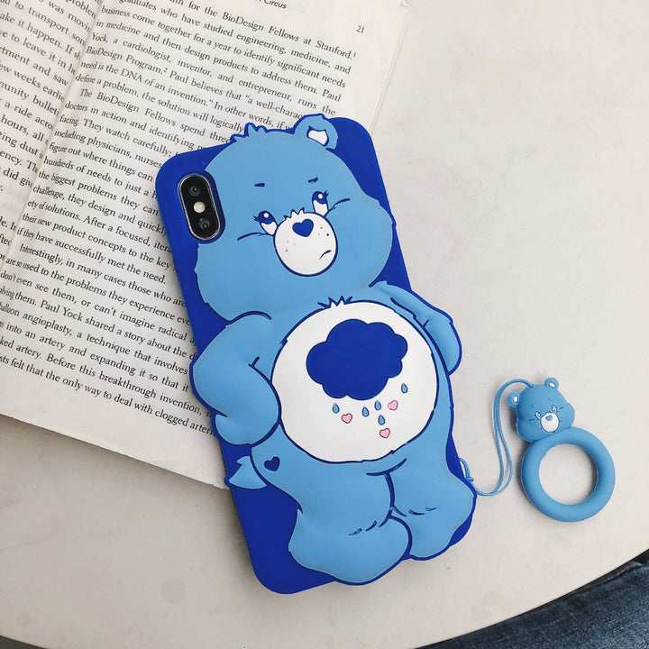 Caricaturé Rainbow Bear Case de téléphone portable