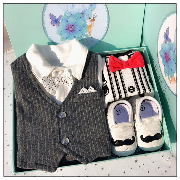Cadeau-set doos mannelijke babykleding cadeau pakket 0-maart