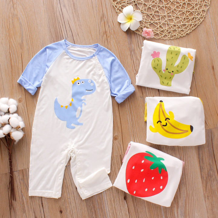 Nyfödda sommarmodala baby onesies