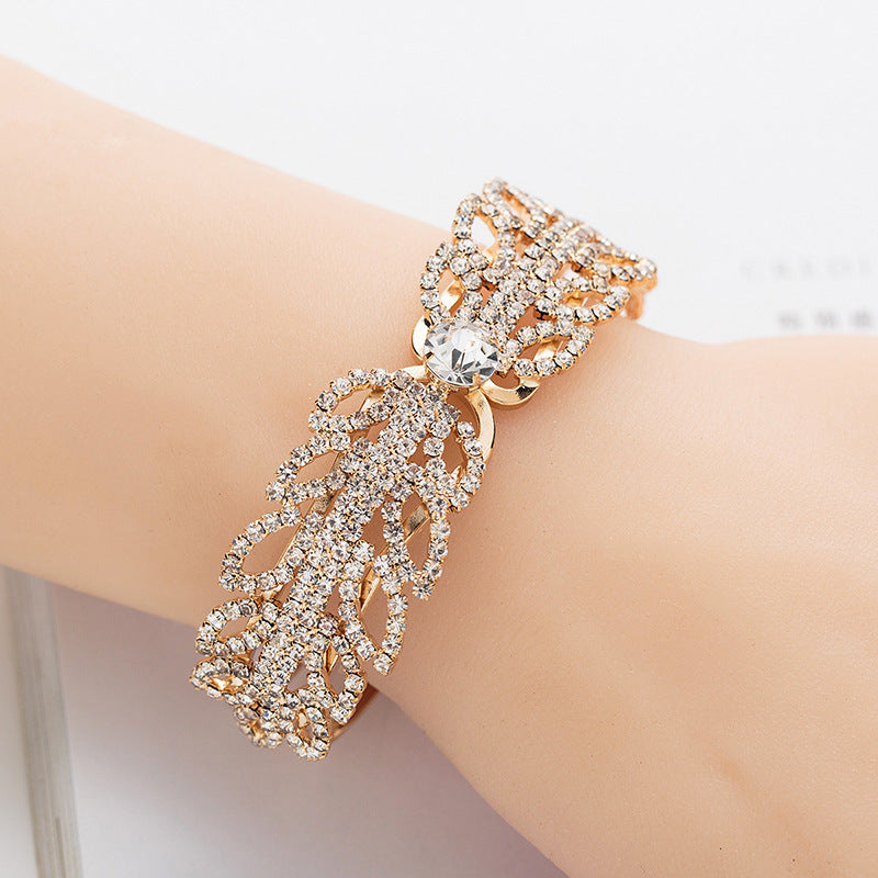 Cadeau de jour de bracelet à main diamant