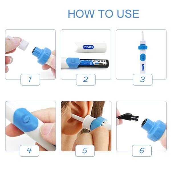 Bezpieczeństwo elektryczne bezbolesne narzędzie do czyszczenia wosku bezczelne ucha