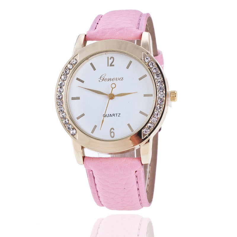 Genebra Diamond Quartz Watch Women