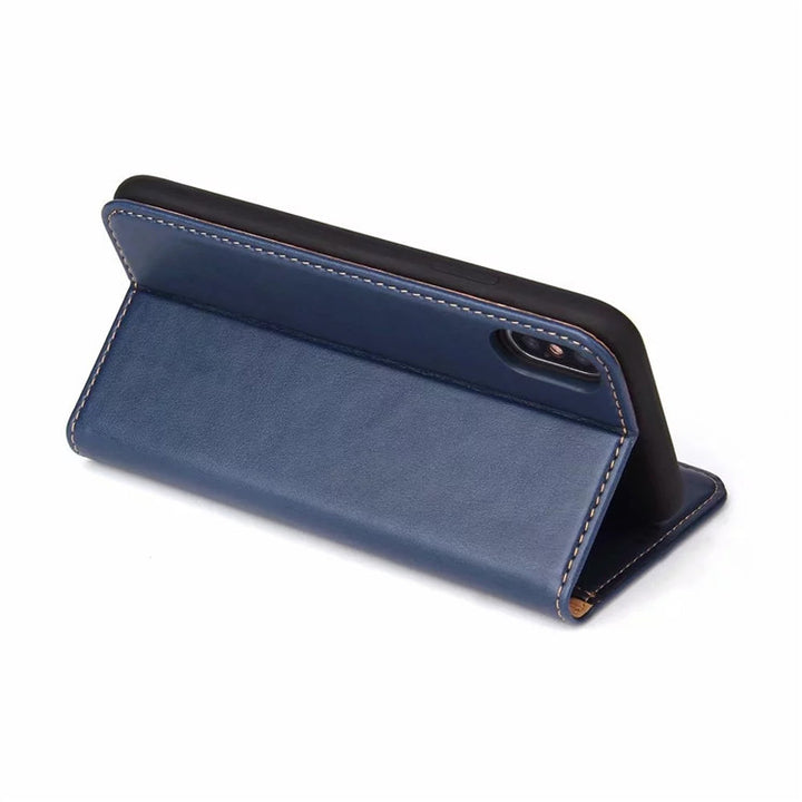 Clamshell Leather Phone Case