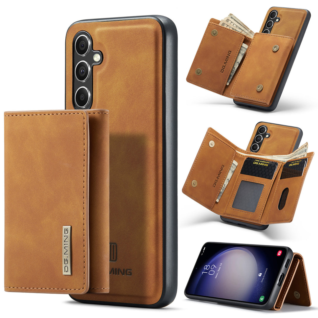 Strong Magnetic Split Wallet Protective Leather Case Two-in-one Magnetic Wallet Phone Case