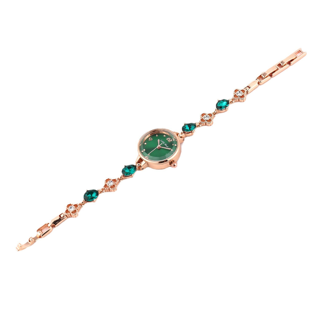 Pequeno assista verde simples e elegante pulseira feminina assistir presente assistir Jade Watch