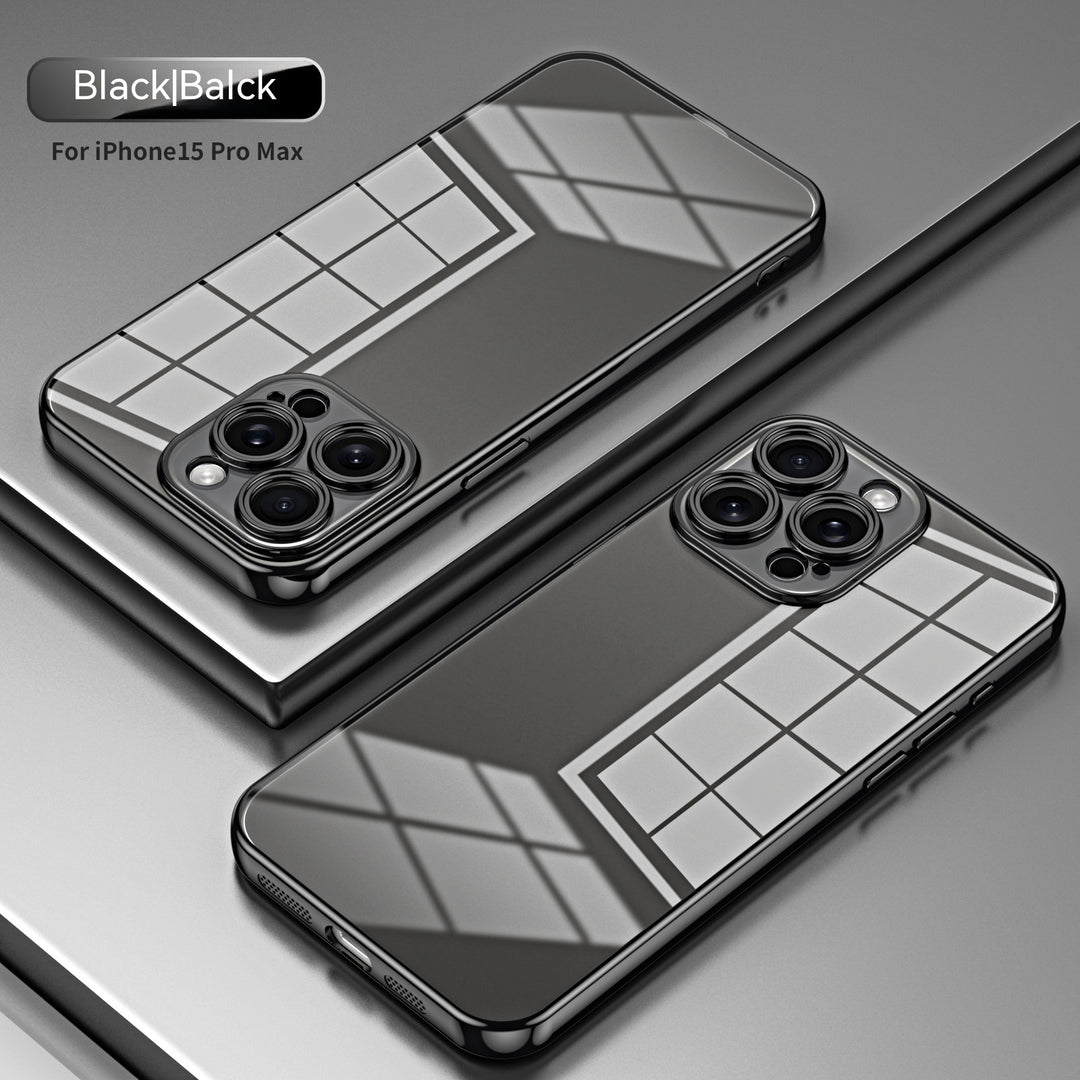 Electroplating Phone Case Transparent Drop-resistant