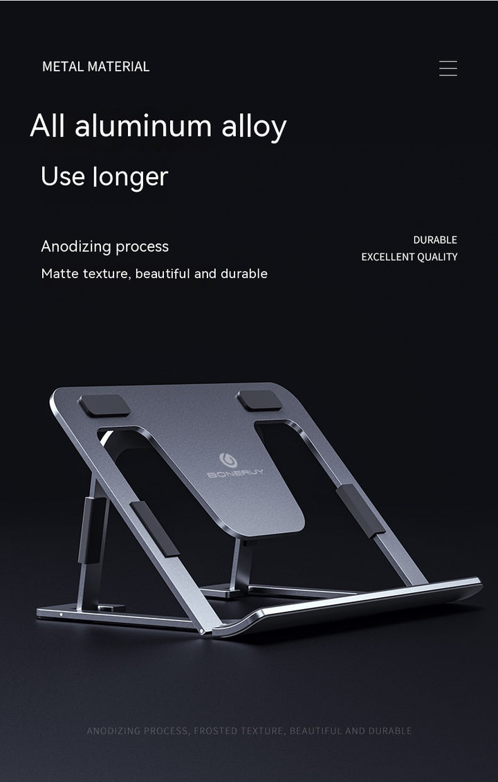 Opvouwbare luie desktop aluminium legering tablet en telefoonhouder