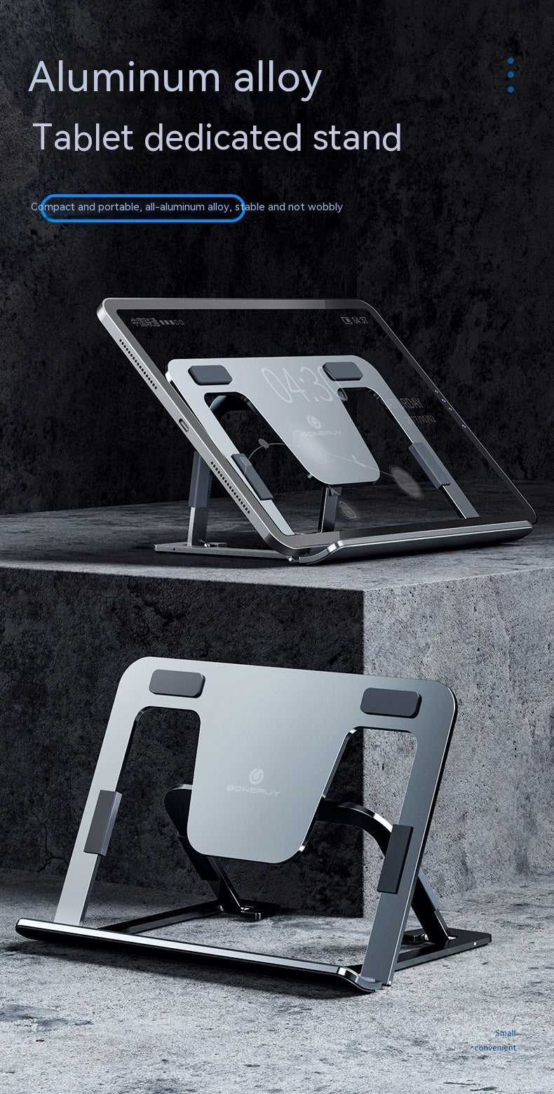 Tablette en alliage en aluminium de bureau paresseux pliable et support de téléphone
