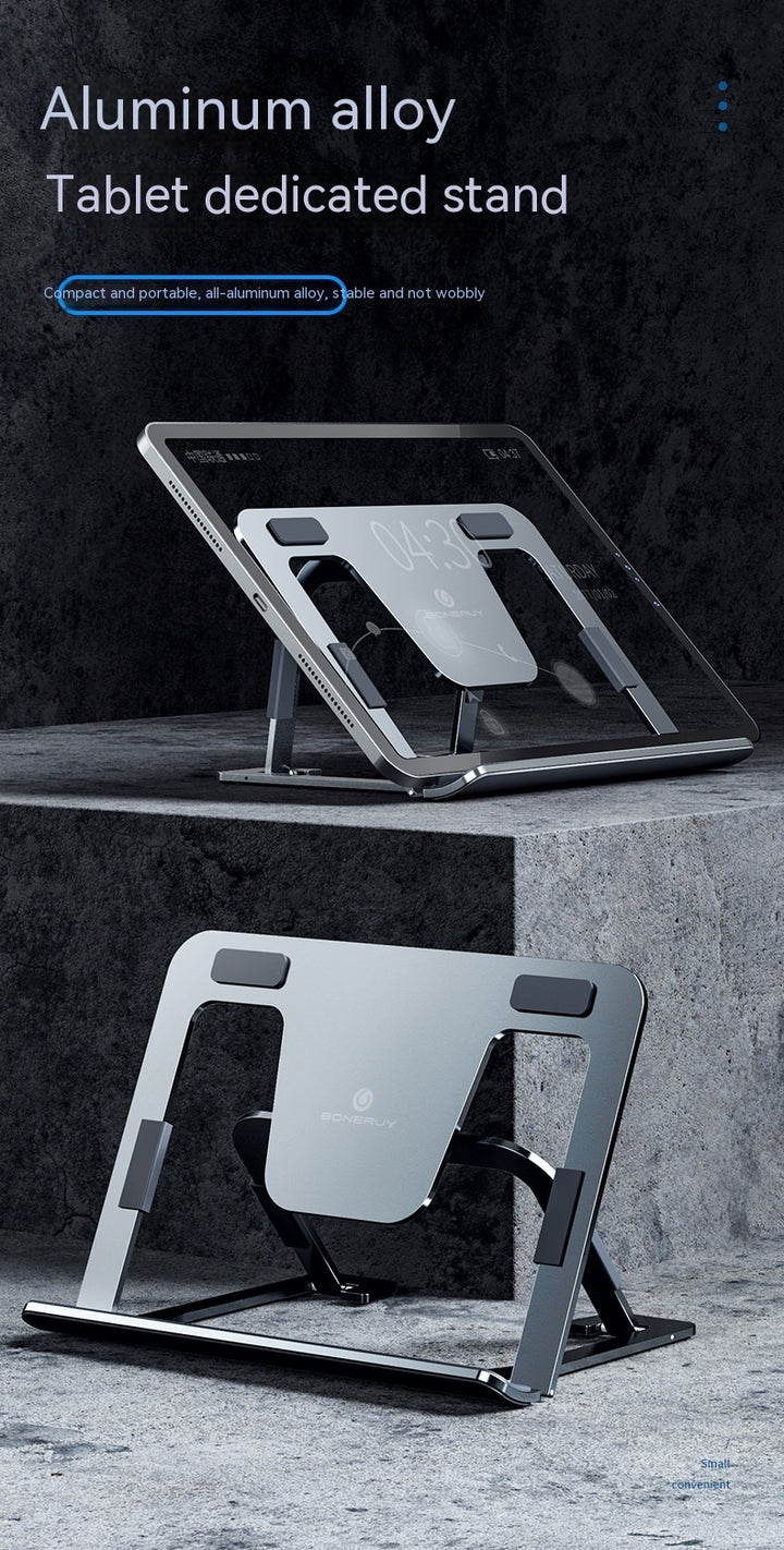 Tablet e supporto per telefono in alluminio pigro pieghevole in alluminio pigro