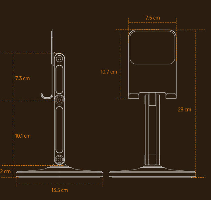 Wood Grain Base Aluminum Alloy Desktop Height Increasing Folding Rotating Mobile Phone Tablet Computer Stand