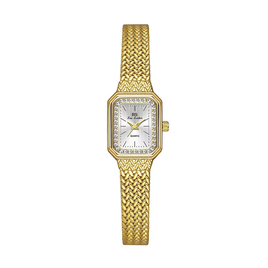 Vettabell Enkelt temperament Small Square Gold Watch