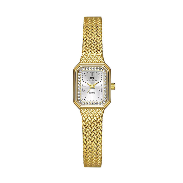 Vettabell Enkelt temperament Small Square Gold Watch