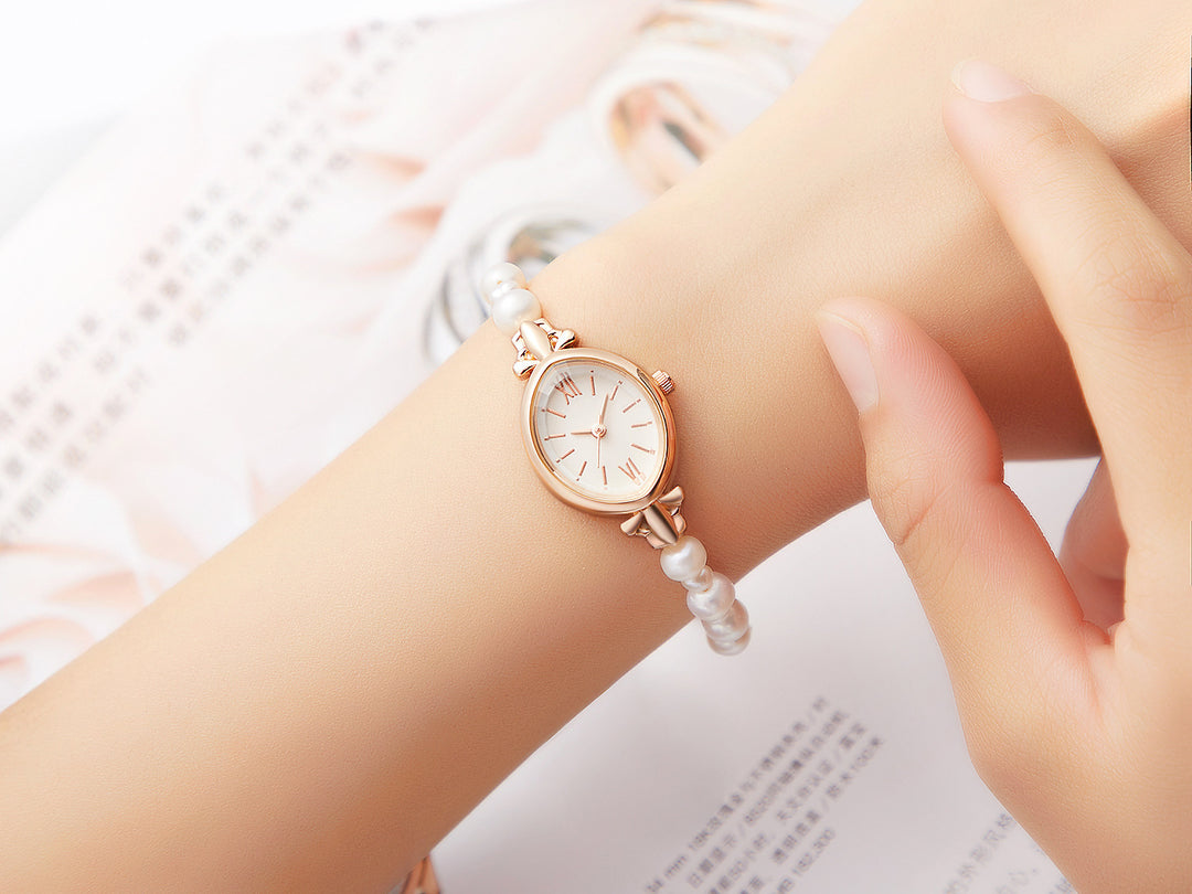 Fashion Women's Watch Cutre de perle naturale de apă dulce