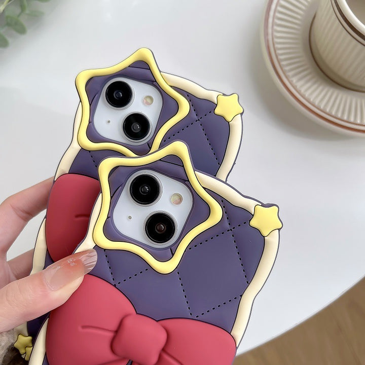 Five-pointed Star Lens Bow Phone Case