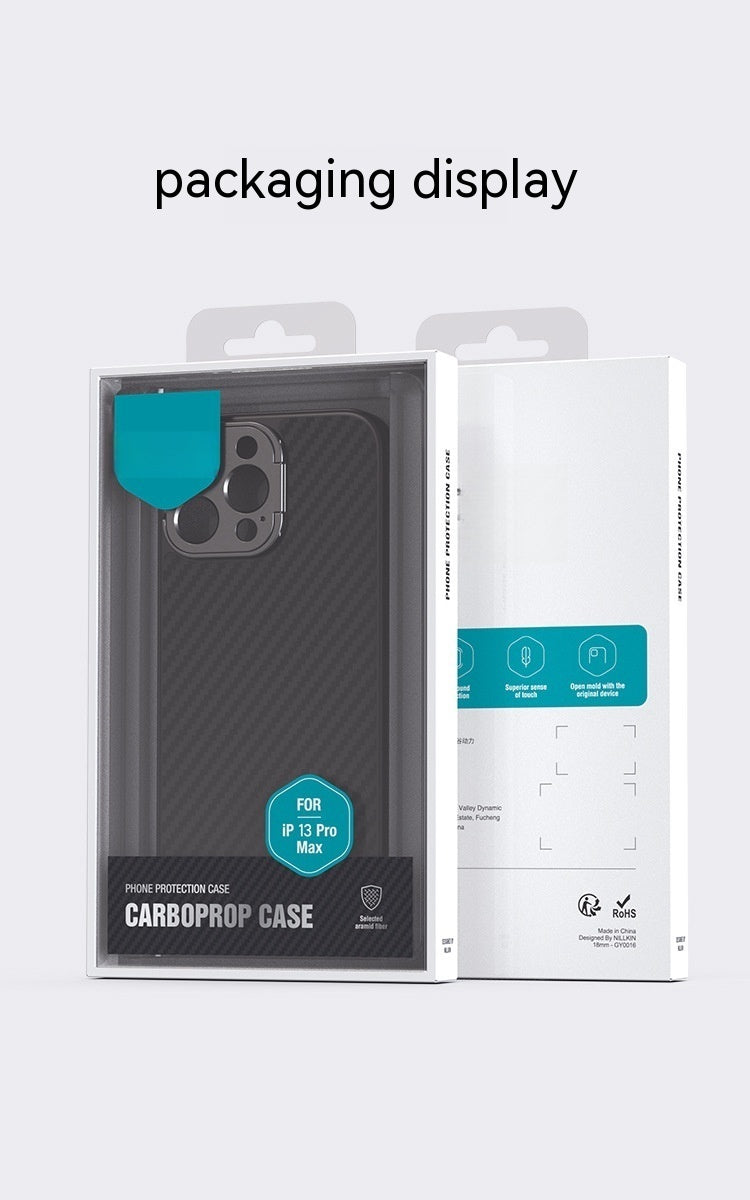 Phone Case Kevlar Aramid Fiber Lens Bracket Magnetic Suction Shell