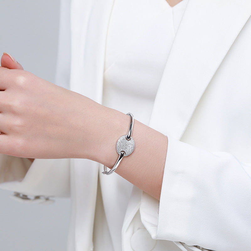 S925 Bracelet en argent sterling pour les femmes style coréen