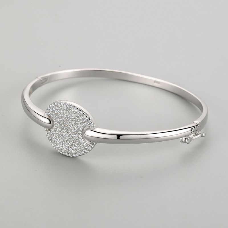 Pulsera de plata esterlina S925 para mujeres estilo coreano