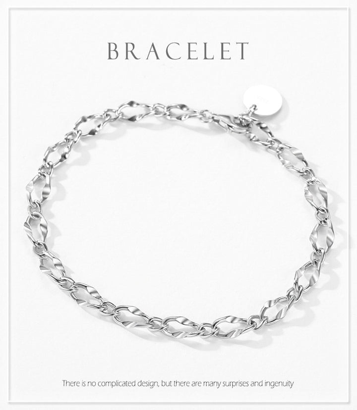 Creative Fashion Women's Pure Silver Bracelet