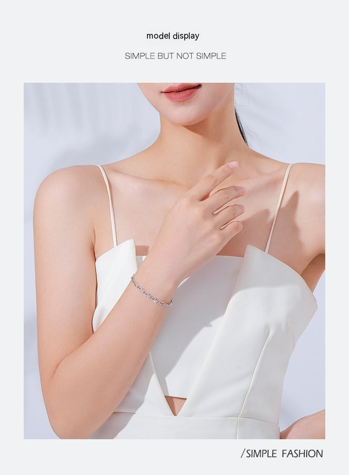 Creatieve mode dames pure zilveren armband