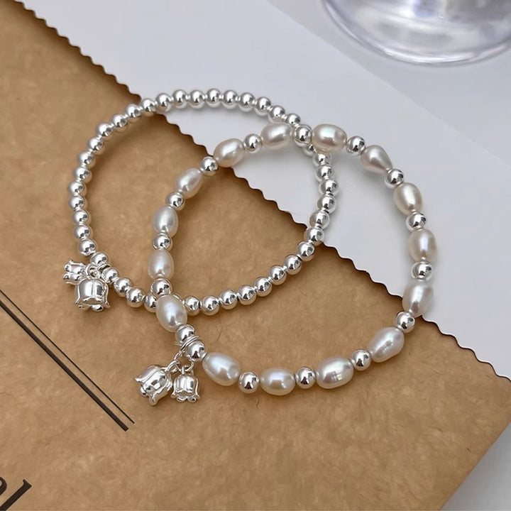 Bracelet de perle de lis pour femmes