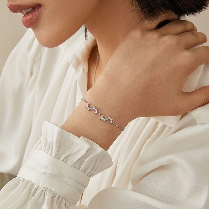 Star Bracelet Pearsantacht Simplí Mná Jewelry Cóiré