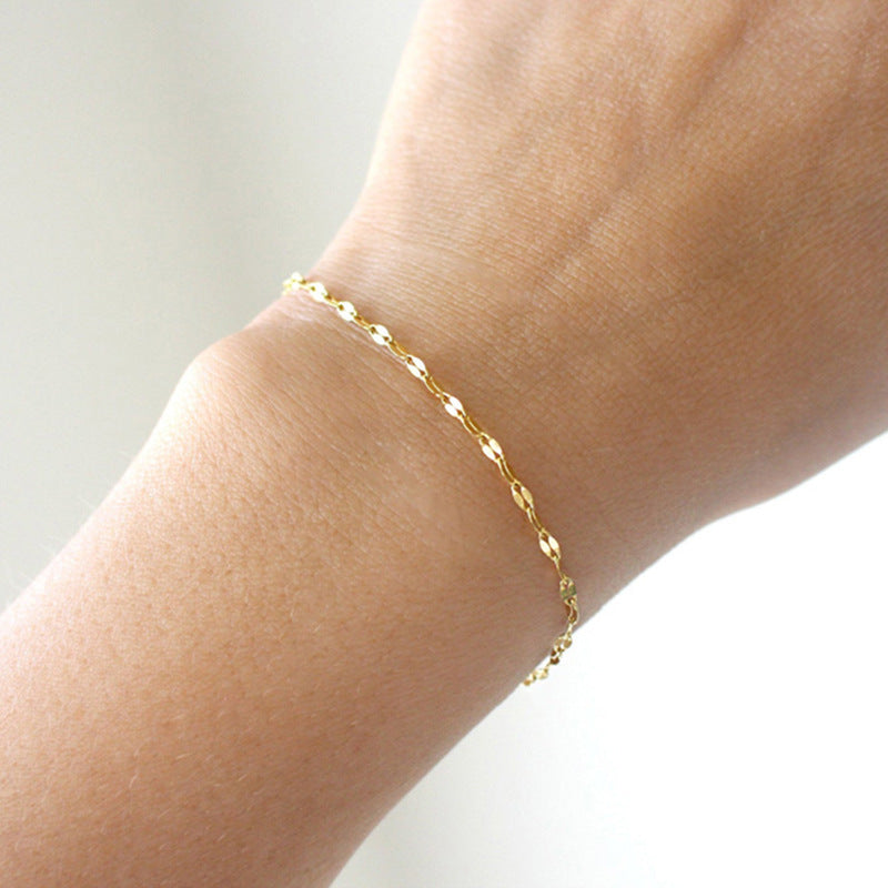 Gold bracelet Korean fashion chain bracelet