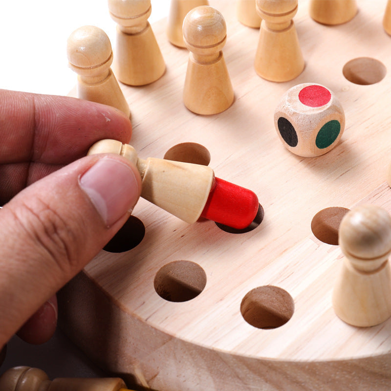 Children's houten educatief speelgoed geheugen schaakkind vroege educatie speelgoed