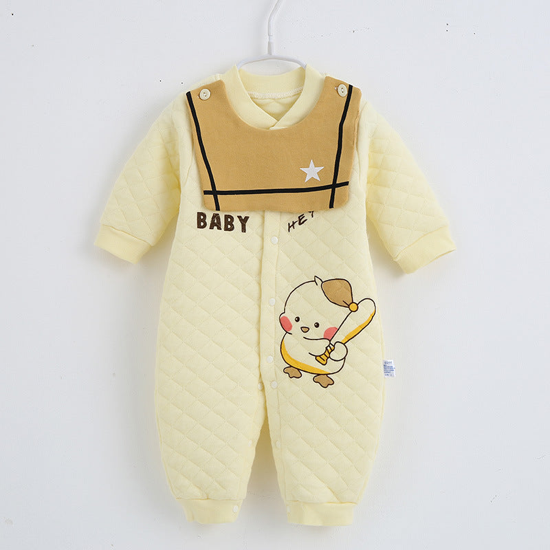 Детская осенняя одежда для новорожденной хлопковой одежды