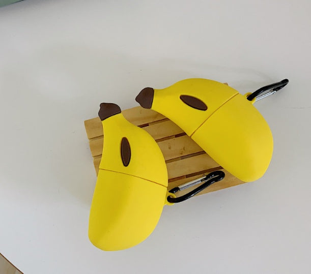 Ag luí le Apple, Airpods Banana álainn Pro Silicone Cosanta
