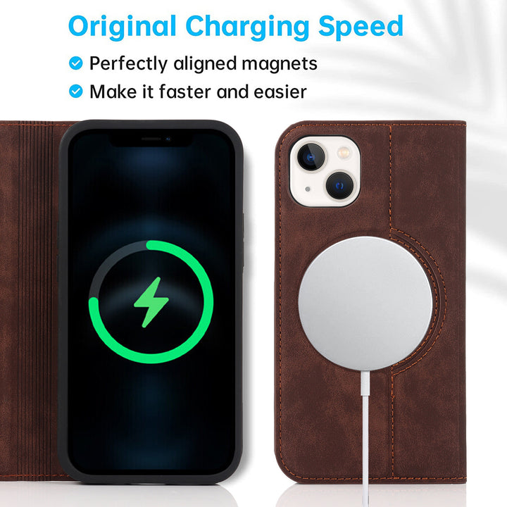 Wireless Charging Magnetic Folding Phone Case