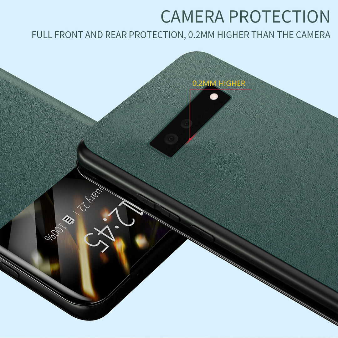 Aplicable a Pixel 6 Card Flip Flip Case de cuero protector