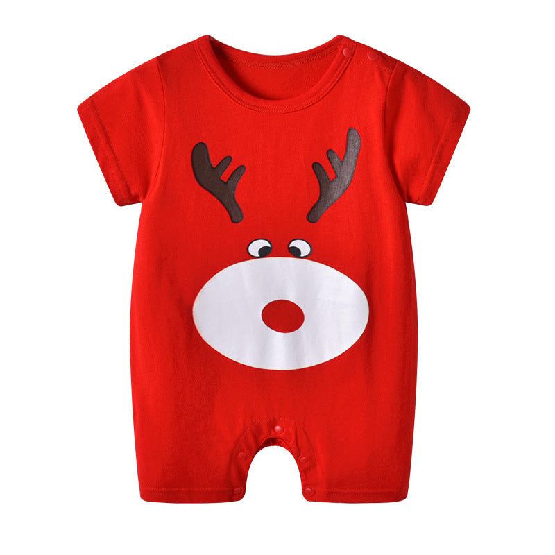 Baby one-piece clothes summer cotton