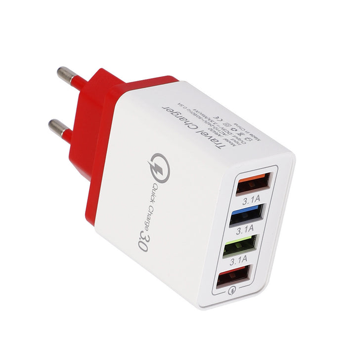 USB Charger Quick Charge 3.0 4 Telefoonadapter voor tablet Portable Wall Mobile Charger Fast Charger