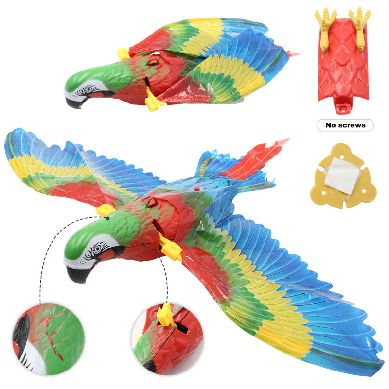 Simulation Bird Cat Interactive Pet Toys Hanging Eagle Flying Teasering Play Kitten Dog Toys Animals Cat Accessories Supplies