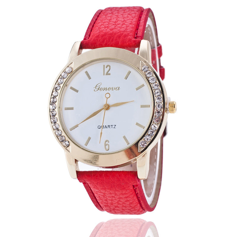 Genfer Diamond Quartz Watch Women