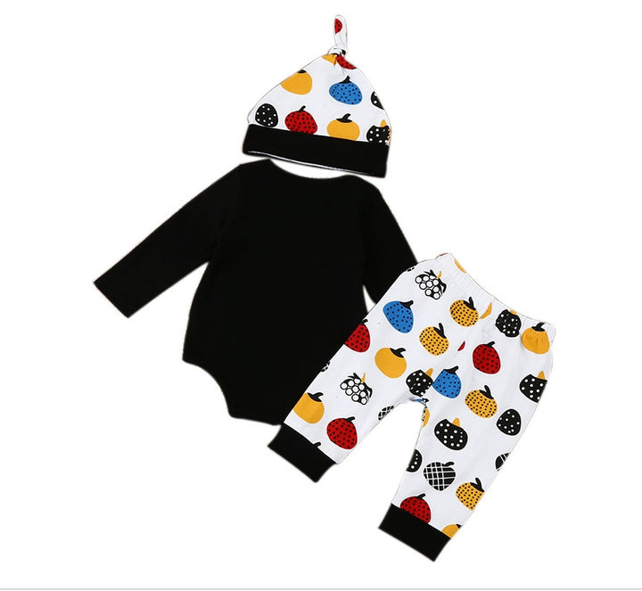 Vêtements pour enfants Amazon Halloween Baby Costume Lettres de tête de citrouille