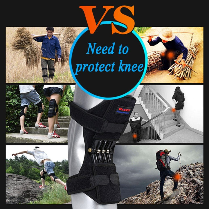 Knie Brace Patella Brace Brace Spring Brace Ondersteuning voor bergbekleding Squat Sports Knee Booster