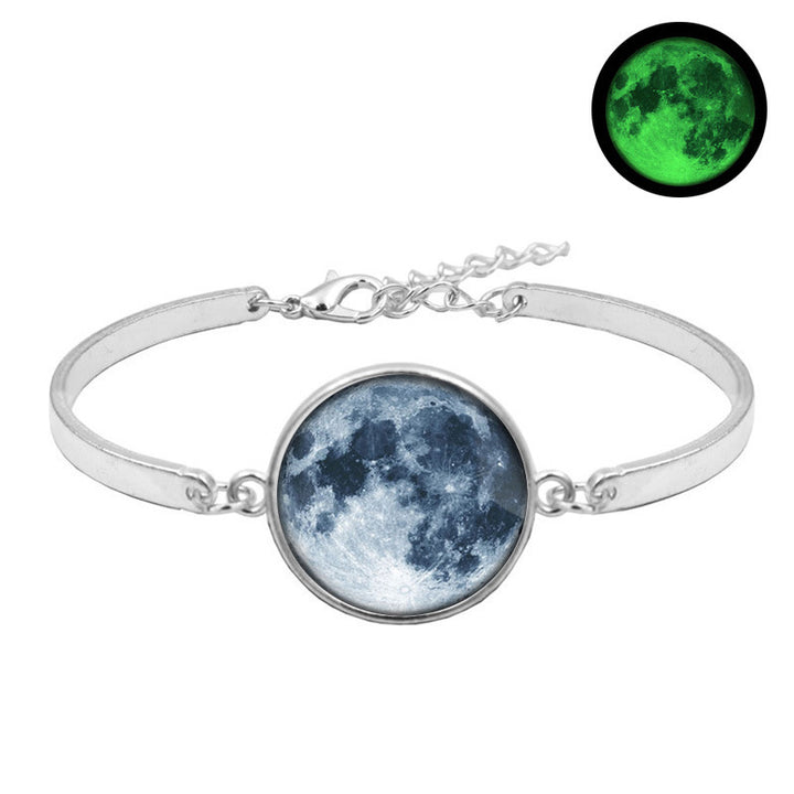 Galaxy Moon Time Edelsteinarmband Luminous -Armband